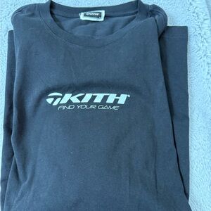 Kith Black Tee with White Logo